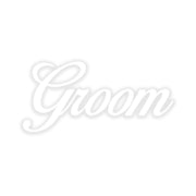 Groom Letter Design Heat Transfers Sticker