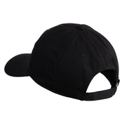 Hope Heart Embroidered Unstructured Cotton Twill Cap - Black OSFM