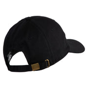 Hope Heart Embroidered Unstructured Cotton Twill Cap - Black OSFM