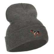 German Shepherd Embroidered Long Beanie