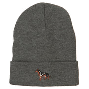 German Shepherd Embroidered Long Beanie