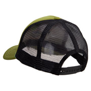 Wyoming YellowStone National Park Embroidered Summer Foam Mesh Trucker Cap - Cactus-Black OSFM