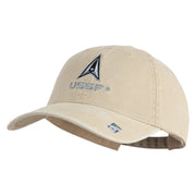USSF with Delta Embroidered Pigment Dyed Cap - Khaki OSFM