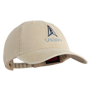 USSF with Delta Embroidered Pigment Dyed Cap - Khaki OSFM