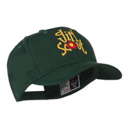 Girls Scout with Flower Embroidered Cap