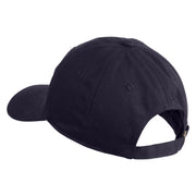 Hope Heart Embroidered Unstructured Cotton Twill Cap - Navy OSFM