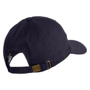 Hope Heart Embroidered Unstructured Cotton Twill Cap - Navy OSFM