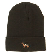 German Shepherd Embroidered Long Beanie