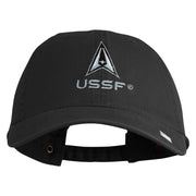 USSF with Delta Embroidered Pigment Dyed Cap - Black OSFM