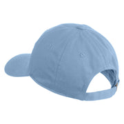 Hope Heart Embroidered Unstructured Cotton Twill Cap - Blue OSFM