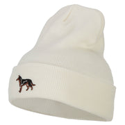 German Shepherd Embroidered Long Beanie