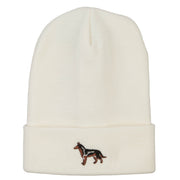 German Shepherd Embroidered Long Beanie