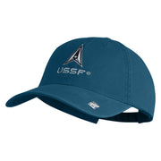 USSF with Delta Embroidered Pigment Dyed Cap - Navy OSFM