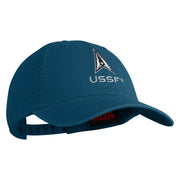 USSF with Delta Embroidered Pigment Dyed Cap - Navy OSFM