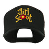 Girls Scout with Flower Embroidered Cap