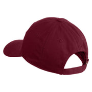 Hope Heart Embroidered Unstructured Cotton Twill Cap - Wine OSFM