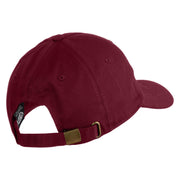 Hope Heart Embroidered Unstructured Cotton Twill Cap - Wine OSFM