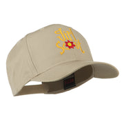 Girls Scout with Flower Embroidered Cap