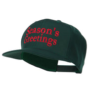 Seasons Greetings Embroidered Snapback Cap