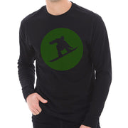 Snowboarding Icon Graphic Design Unisex Ring Spun Cotton Premium Long Sleeve T-shirt