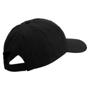 Marines Veteran Embroidered 6 Panel Unstructured Cotton Twill Cap Made in USA - Black OSFM