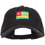 Togo Flag Embroidered Washed Cap