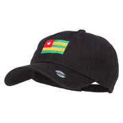 Togo Flag Embroidered Washed Cap