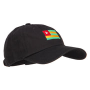 Togo Flag Embroidered Washed Cap