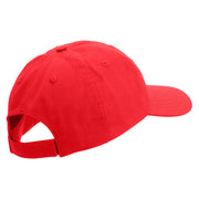 Marines Veteran Embroidered 6 Panel Unstructured Cotton Twill Cap Made in USA - Red OSFM