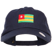 Togo Flag Embroidered Washed Cap