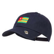 Togo Flag Embroidered Washed Cap