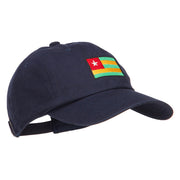 Togo Flag Embroidered Washed Cap