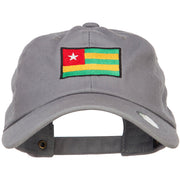 Togo Flag Embroidered Washed Cap