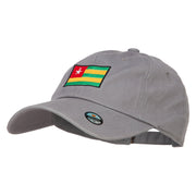 Togo Flag Embroidered Washed Cap