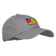 Togo Flag Embroidered Washed Cap