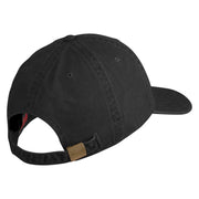 US Space Force with Delta Embroidered Pigment Dyed Cap - Black OSFM