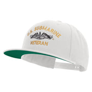 US Submarine Veteran Embroidered Wool Blend Prostyle Snapback Cap