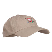 Golf Ball Tee Crest Embroidered Cap