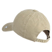 US Space Force with Delta Embroidered Pigment Dyed Cap - Khaki OSFM