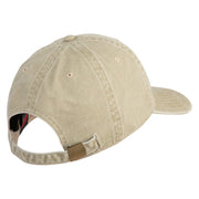 US Space Force with Delta Embroidered Pigment Dyed Cap - Khaki OSFM