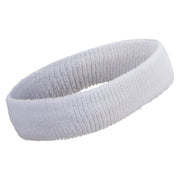 American Independence Day Helmet Embroidered Head Band (Terry) - White OSFM