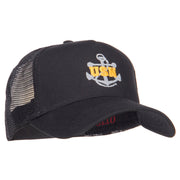 USN Logo Embroidered Mesh Cap