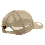 Licensed US Submarine Veteran Embroidered Retro Trucker Cap - Khaki OSFM