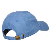 Mini Grapes Embroidered Unstructured Washed Cap