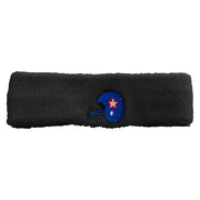 American Independence Day Helmet Embroidered Head Band (Terry) - Black OSFM