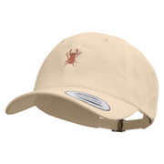 Rhino Beetle Symbol Embroidered Dad Style Unstructured Low Profile 6 panel Cotton Cap - Khaki OSFM