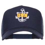 USN Logo Embroidered Mesh Cap