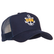 USN Logo Embroidered Mesh Cap