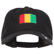 Guinea Flag Embroidered Unstructured Cap