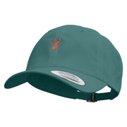 Rhino Beetle Symbol Embroidered Dad Style Unstructured Low Profile 6 panel Cotton Cap - Spruce OSFM